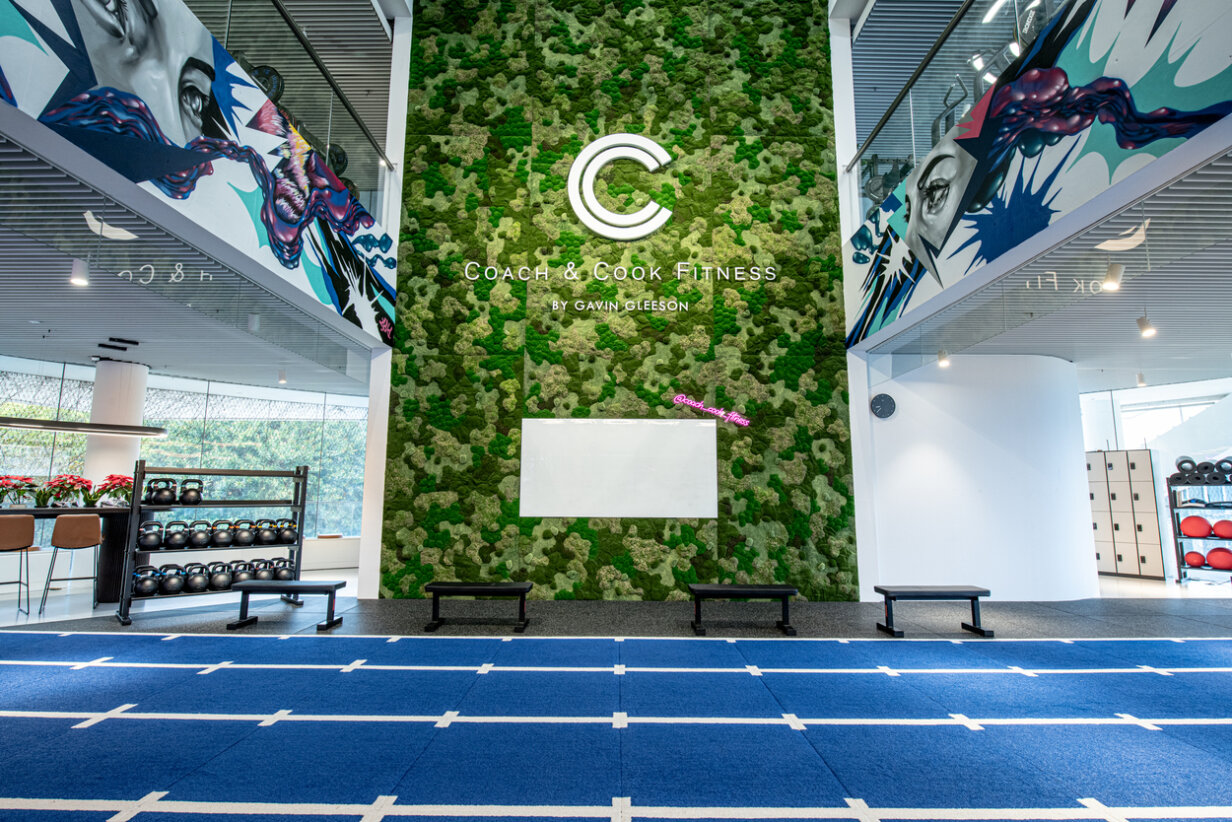 Coach Cook Gym Green Wall