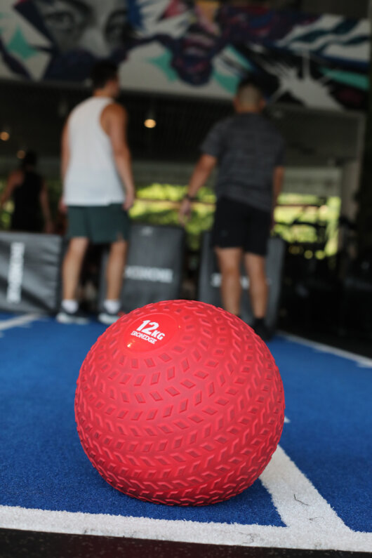 Coach Cook Group Class Detail Slam Ball