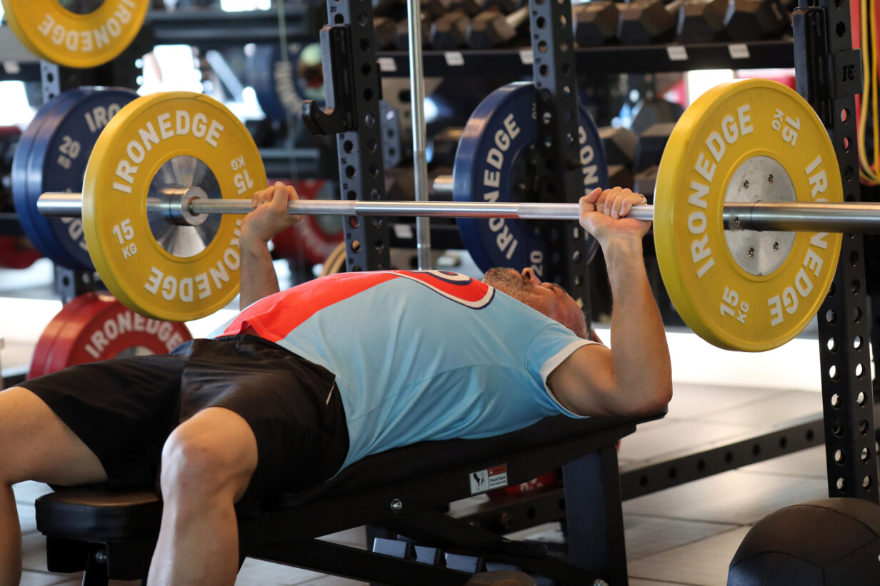 Coach Cook Group Class Bench Press